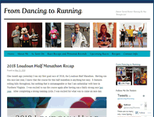 Tablet Screenshot of dancingtorunning.com